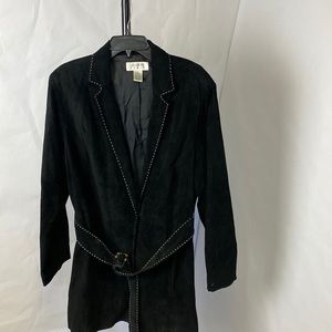 Black leather jacket size 1X Women’s